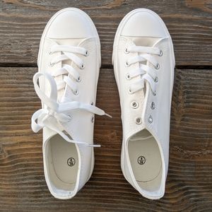 White sneakers